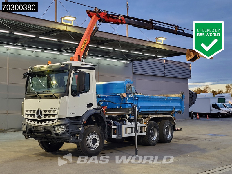 Mercedes-Benz Arocs 3343 6X4 Palfinger PK12.501 SLD Kran Crane 7m3 tipper Big-Axle Automatic Euro 6 - Xe ben, Xe cẩu tự hành: hình 1 Mercedes-Benz Arocs 3343 6X4 Palfinger PK12.501 SLD Kran Crane 7m3 tipper Big-Axle Automatic Euro 6 - Xe ben, Xe cẩu tự hành: hình 1