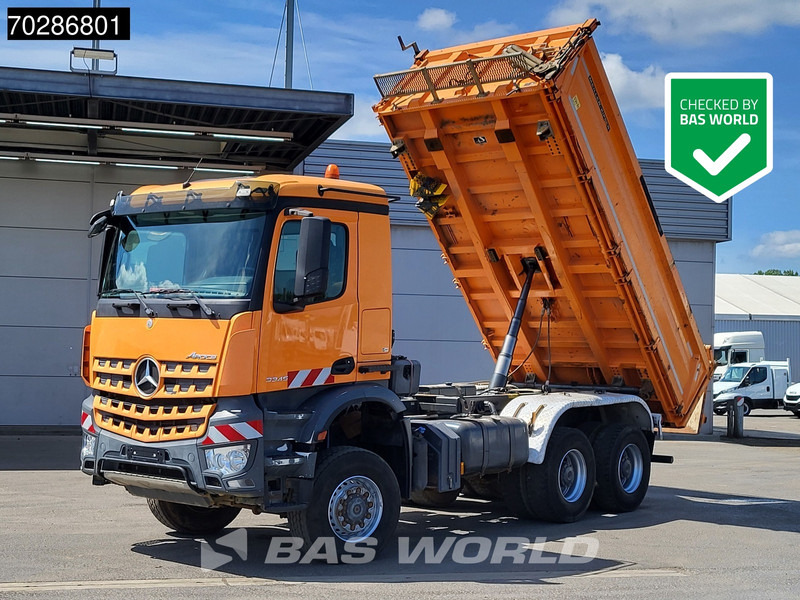 Mercedes-Benz Arocs 3345 6X6 11m3 Meiller Mixer Steelsuspension Big-Axle Euro 6 - Xe ben: hình 1 Mercedes-Benz Arocs 3345 6X6 11m3 Meiller Mixer Steelsuspension Big-Axle Euro 6 - Xe ben: hình 1