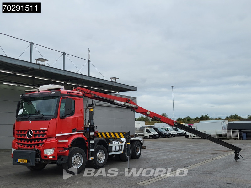 Mercedes-Benz Arocs 4145 8X4 NL-Truck HMF RCL 5300 Crane Hyva 26-51-S Hooklift Steelsuspension Big-Axle Automatic Euro 6 - Xe tải nâng móc, Xe cẩu tự hành: hình 2 Mercedes-Benz Arocs 4145 8X4 NL-Truck HMF RCL 5300 Crane Hyva 26-51-S Hooklift Steelsuspension Big-Axle Automatic Euro 6 - Xe tải nâng móc, Xe cẩu tự hành: hình 2