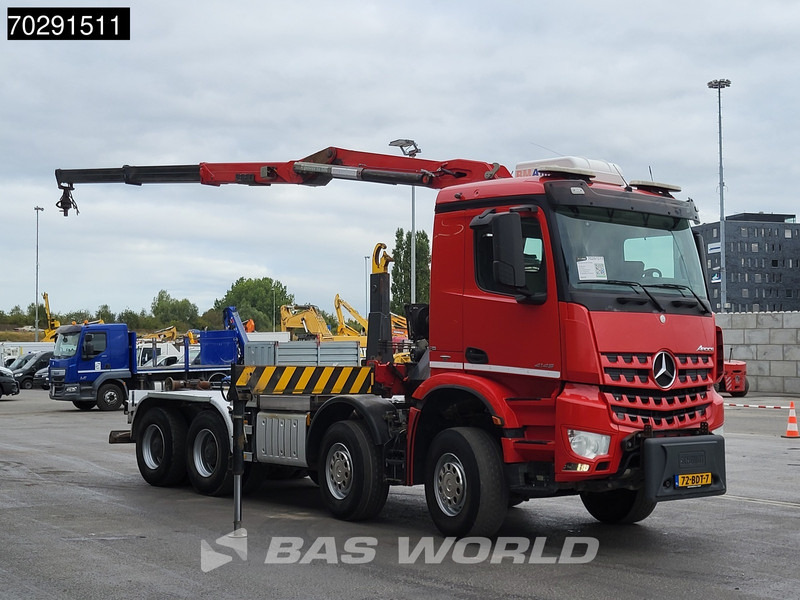 Mercedes-Benz Arocs 4145 8X4 NL-Truck HMF RCL 5300 Crane Hyva 26-51-S Hooklift Steelsuspension Big-Axle Automatic Euro 6 - Xe tải nâng móc, Xe cẩu tự hành: hình 5 Mercedes-Benz Arocs 4145 8X4 NL-Truck HMF RCL 5300 Crane Hyva 26-51-S Hooklift Steelsuspension Big-Axle Automatic Euro 6 - Xe tải nâng móc, Xe cẩu tự hành: hình 5