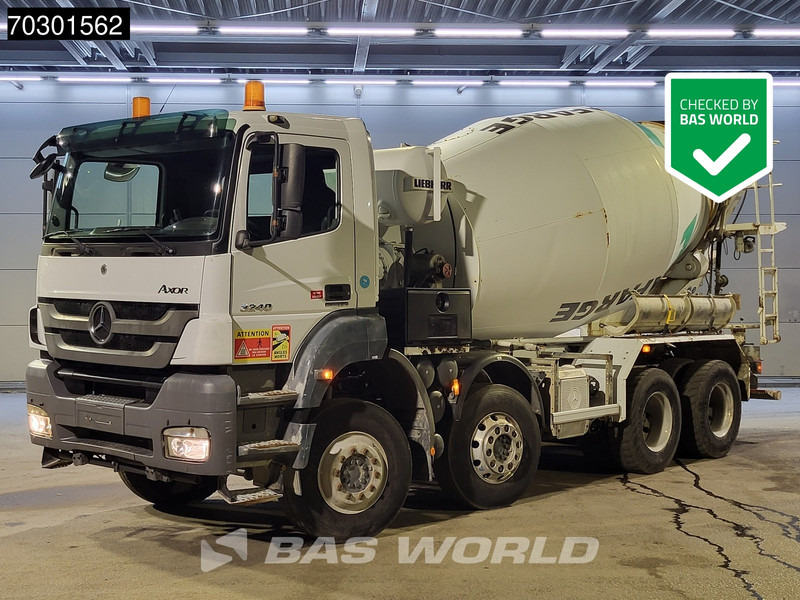 Mercedes-Benz Axor 3240 8X4 9m3 Liebherr mixer Steel suspension Manual Euro 5 - Xe trộn bê tông: hình 1 Mercedes-Benz Axor 3240 8X4 9m3 Liebherr mixer Steel suspension Manual Euro 5 - Xe trộn bê tông: hình 1