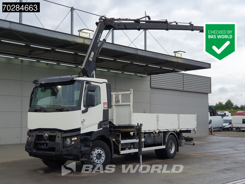 Renault C 380 4X2 HIAB 122 B-3 HIDUO Kran Crane Steelsuspension Big-Axle Euro 6 - Xe tải thùng lửng/ Phẳng, Xe cẩu tự hành: hình 1 Renault C 380 4X2 HIAB 122 B-3 HIDUO Kran Crane Steelsuspension Big-Axle Euro 6 - Xe tải thùng lửng/ Phẳng, Xe cẩu tự hành: hình 1