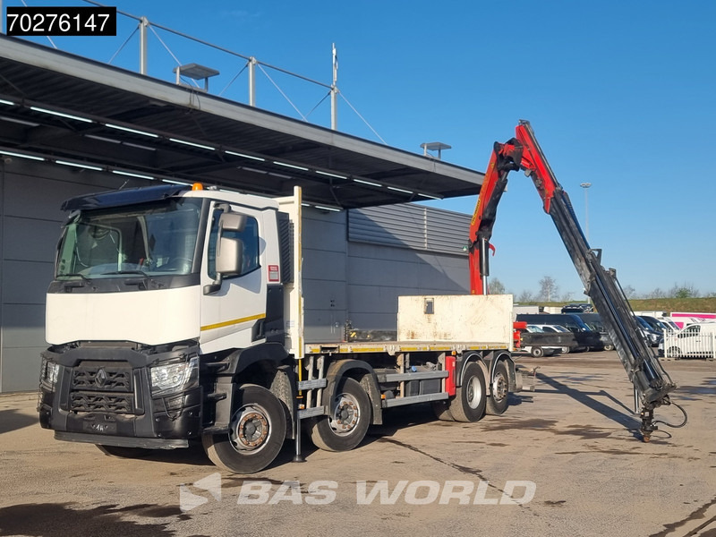 Renault C 380 8X2 Palfinger PK24001K Remote Lenkachse Euro 6 - Xe tải thùng lửng/ Phẳng, Xe cẩu tự hành: hình 3 Renault C 380 8X2 Palfinger PK24001K Remote Lenkachse Euro 6 - Xe tải thùng lửng/ Phẳng, Xe cẩu tự hành: hình 3