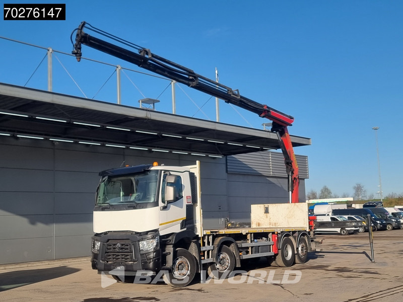 Renault C 380 8X2 Palfinger PK24001K Remote Lenkachse Euro 6 - Xe tải thùng lửng/ Phẳng, Xe cẩu tự hành: hình 1 Renault C 380 8X2 Palfinger PK24001K Remote Lenkachse Euro 6 - Xe tải thùng lửng/ Phẳng, Xe cẩu tự hành: hình 1