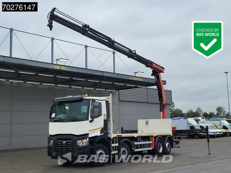 Renault C 380 8X2 Palfinger PK24001K Remote Lenkachse Euro 6 - Xe tải thùng lửng/ Phẳng, Xe cẩu tự hành: hình 1 Renault C 380 8X2 Palfinger PK24001K Remote Lenkachse Euro 6 - Xe tải thùng lửng/ Phẳng, Xe cẩu tự hành: hình 1