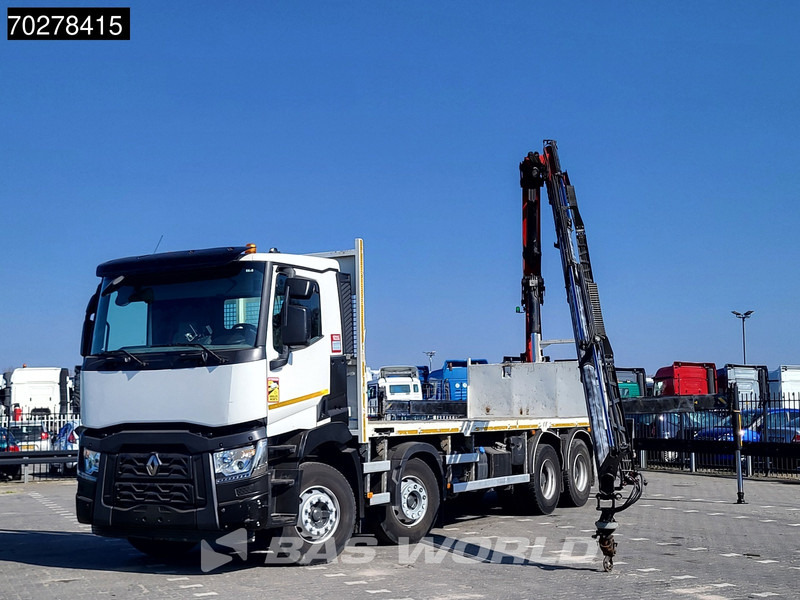 Renault C 430 8X4 Palfinger 22002 EH kran Crane Big-Axle steel suspension Euro 6 - Xe tải thùng lửng/ Phẳng, Xe cẩu tự hành: hình 5 Renault C 430 8X4 Palfinger 22002 EH kran Crane Big-Axle steel suspension Euro 6 - Xe tải thùng lửng/ Phẳng, Xe cẩu tự hành: hình 5