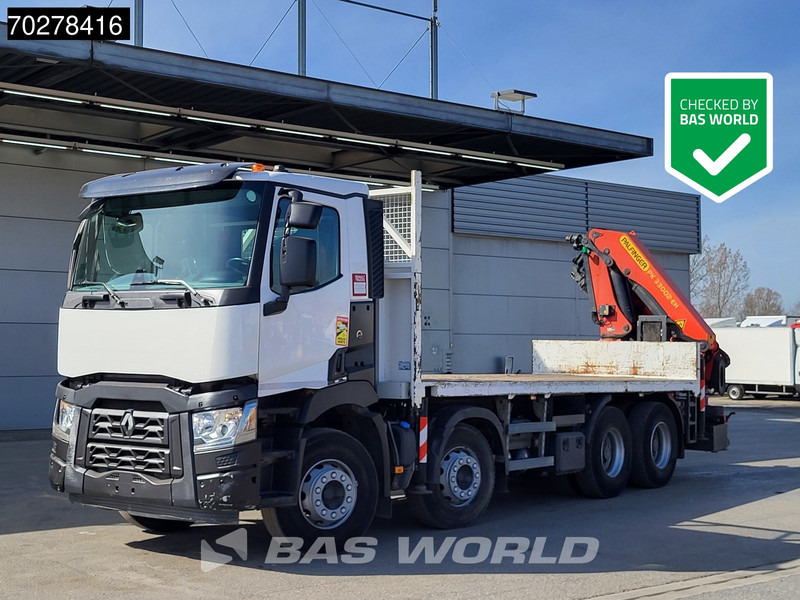 Renault C 430 8X4 Palfinger PK33002EH Euro 6 Big Axle - Xe tải thùng lửng/ Phẳng, Xe cẩu tự hành: hình 2 Renault C 430 8X4 Palfinger PK33002EH Euro 6 Big Axle - Xe tải thùng lửng/ Phẳng, Xe cẩu tự hành: hình 2