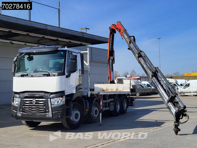Renault C 430 8X4 Palfinger PK33002EH Kran Crane Big Axle Euro 6 - Xe tải thùng lửng/ Phẳng, Xe cẩu tự hành: hình 1 Renault C 430 8X4 Palfinger PK33002EH Kran Crane Big Axle Euro 6 - Xe tải thùng lửng/ Phẳng, Xe cẩu tự hành: hình 1