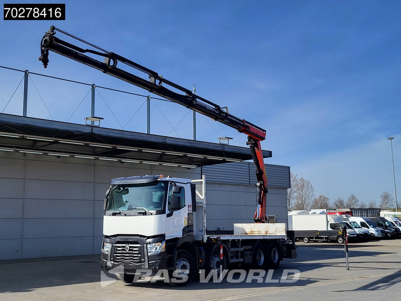 Renault C 430 8X4 Palfinger PK33002EH Kran Crane Big Axle Euro 6 - Xe tải thùng lửng/ Phẳng, Xe cẩu tự hành: hình 3 Renault C 430 8X4 Palfinger PK33002EH Kran Crane Big Axle Euro 6 - Xe tải thùng lửng/ Phẳng, Xe cẩu tự hành: hình 3