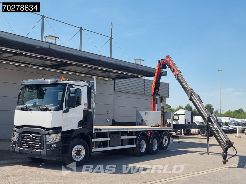 Renault C 480 8X4 Palfinger 24.001 SLD5 Kran Crane Lift-Lenkachse Euro 6 - Xe tải thùng lửng/ Phẳng, Xe cẩu tự hành: hình 5 Renault C 480 8X4 Palfinger 24.001 SLD5 Kran Crane Lift-Lenkachse Euro 6 - Xe tải thùng lửng/ Phẳng, Xe cẩu tự hành: hình 5