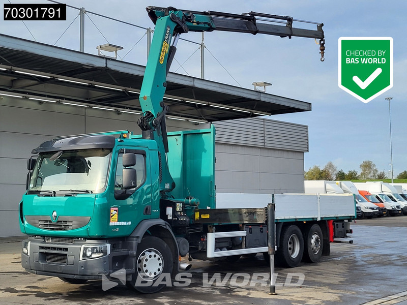 Renault Premium 380 6X2 Palfinger PK20002 Crane Kran Lift+Steering Axle Air suspension Euro 5 - Xe tải thùng lửng/ Phẳng, Xe cẩu tự hành: hình 1 Renault Premium 380 6X2 Palfinger PK20002 Crane Kran Lift+Steering Axle Air suspension Euro 5 - Xe tải thùng lửng/ Phẳng, Xe cẩu tự hành: hình 1