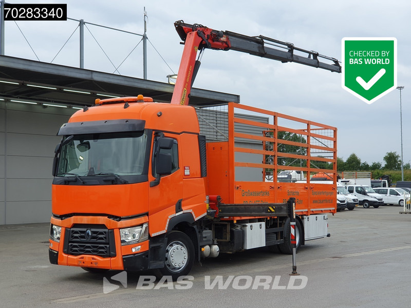 Renault T 380 4X2 Palfinger PK18002-EH Kran Crane Retarder Standklima Euro 6 - Xe tải thùng lửng/ Phẳng, Xe cẩu tự hành: hình 1 Renault T 380 4X2 Palfinger PK18002-EH Kran Crane Retarder Standklima Euro 6 - Xe tải thùng lửng/ Phẳng, Xe cẩu tự hành: hình 1