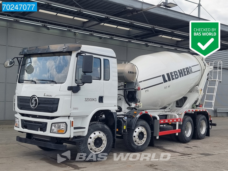 SHACMAN L3000 8X4 NEW 8m3 Liebherr Mixer Big Axle Steel suspension - Xe trộn bê tông: hình 1 SHACMAN L3000 8X4 NEW 8m3 Liebherr Mixer Big Axle Steel suspension - Xe trộn bê tông: hình 1