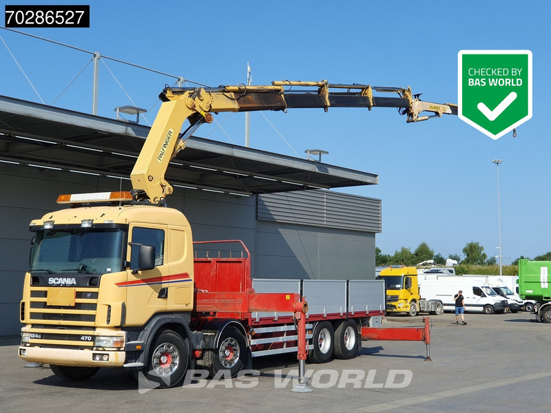 Scania 124G 470 8X4 Palfinger PK45000 C4 Crane Kran Fly-Jib Manual Steering Axle Euro 3 - Xe tải thùng lửng/ Phẳng, Xe cẩu tự hành: hình 1 Scania 124G 470 8X4 Palfinger PK45000 C4 Crane Kran Fly-Jib Manual Steering Axle Euro 3 - Xe tải thùng lửng/ Phẳng, Xe cẩu tự hành: hình 1