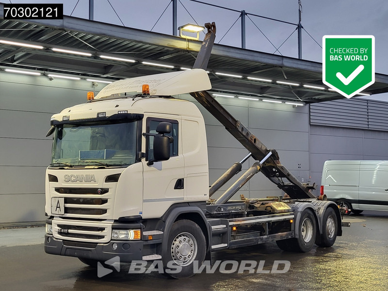 Scania G410 6X2 20tons Meiller containersystem Lift+steering Axle Retarder Euro 6 - Xe tải nâng móc: hình 1 Scania G410 6X2 20tons Meiller containersystem Lift+steering Axle Retarder Euro 6 - Xe tải nâng móc: hình 1