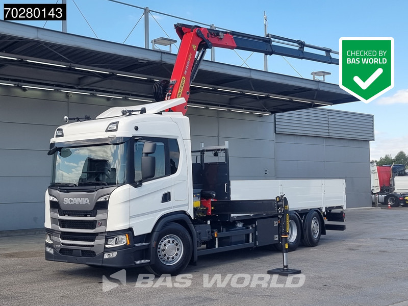 Scania G410 6X2 Palfinger PK24.001 SLD 5 Kran Crane Retarder Lift+Lenkachse Euro 6 - Xe tải thùng lửng/ Phẳng, Xe cẩu tự hành: hình 1 Scania G410 6X2 Palfinger PK24.001 SLD 5 Kran Crane Retarder Lift+Lenkachse Euro 6 - Xe tải thùng lửng/ Phẳng, Xe cẩu tự hành: hình 1