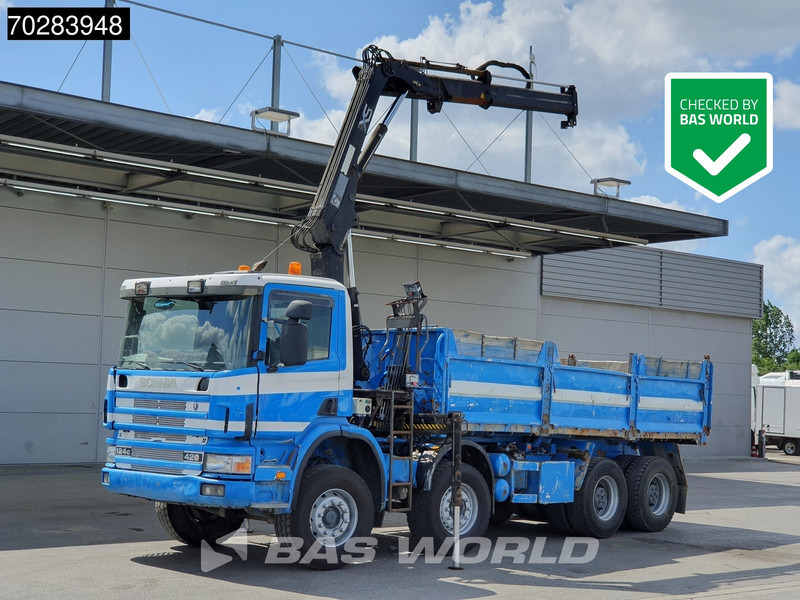 Scania G420 8X4 15m3 tipper Hiab 144 Crane Steelsuspension Manual Big-Axle Euro 3 - Xe ben, Xe cẩu tự hành: hình 1 Scania G420 8X4 15m3 tipper Hiab 144 Crane Steelsuspension Manual Big-Axle Euro 3 - Xe ben, Xe cẩu tự hành: hình 1