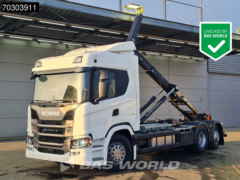 Scania G460 6X2 NEW! 20tons HIAB Containersystem Lift+Steering Axle Automatic Retarder Euro 6 - Xe tải nâng móc: hình 1 Scania G460 6X2 NEW! 20tons HIAB Containersystem Lift+Steering Axle Automatic Retarder Euro 6 - Xe tải nâng móc: hình 1