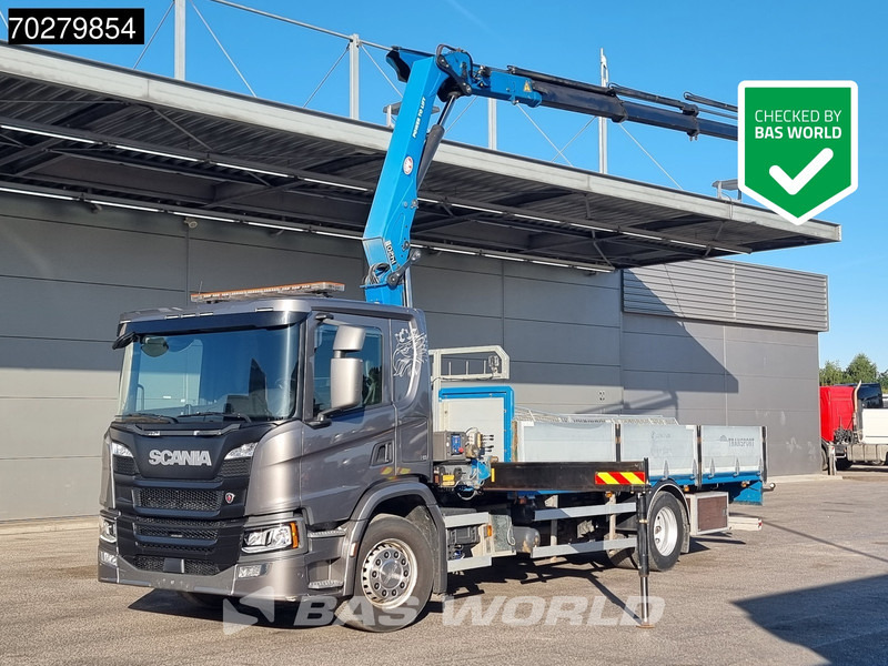 Scania P280 4X2 HMF 1420K-RC Kran Crane Automatic Euro 6 - Xe tải thùng lửng/ Phẳng, Xe cẩu tự hành: hình 1 Scania P280 4X2 HMF 1420K-RC Kran Crane Automatic Euro 6 - Xe tải thùng lửng/ Phẳng, Xe cẩu tự hành: hình 1