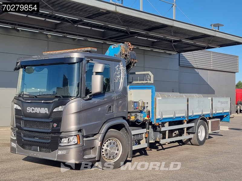 Xe tải thùng lửng/ Phẳng, Xe cẩu tự hành Scania P280 4X2 HMF 1420K-RC Kran Crane Automatic Euro 6: hình 10
