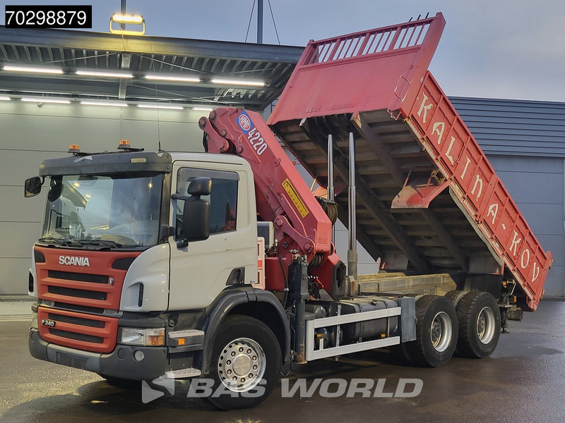 Scania P340 6X4 HMF 4220 K6 Crane Winch Tipper Full Steel Manual Gearbox - Xe ben, Xe cẩu tự hành: hình 2 Scania P340 6X4 HMF 4220 K6 Crane Winch Tipper Full Steel Manual Gearbox - Xe ben, Xe cẩu tự hành: hình 2