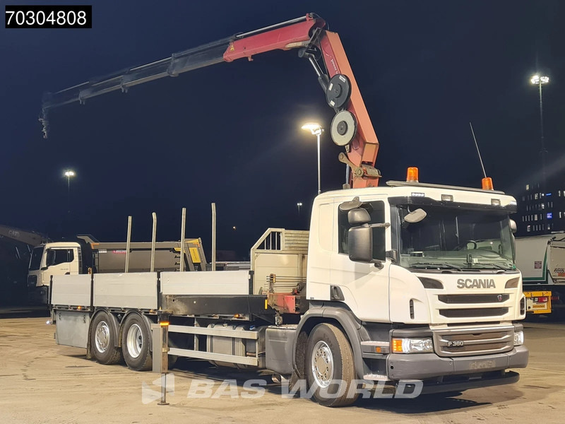 Scania P360 P 6X2 HMF 1820-K4 Kran Crane Lift+Steering Axle Air Suspension Euro 6 - Xe tải thùng lửng/ Phẳng, Xe cẩu tự hành: hình 3 Scania P360 P 6X2 HMF 1820-K4 Kran Crane Lift+Steering Axle Air Suspension Euro 6 - Xe tải thùng lửng/ Phẳng, Xe cẩu tự hành: hình 3