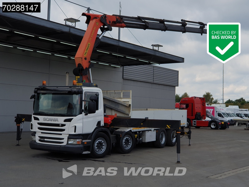 Scania P420 8X4 Palfinger PK 53002-SH Crane Lift+steering Manual Big-Axle Euro 5 - Xe tải thùng lửng/ Phẳng, Xe cẩu tự hành: hình 1 Scania P420 8X4 Palfinger PK 53002-SH Crane Lift+steering Manual Big-Axle Euro 5 - Xe tải thùng lửng/ Phẳng, Xe cẩu tự hành: hình 1