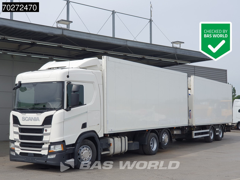 Scania R410 6X2 Carrier Supra 1250 Multi temp Retarder Ladebordwand Liftachse Euro 6 - Xe tải đông lạnh: hình 1 Scania R410 6X2 Carrier Supra 1250 Multi temp Retarder Ladebordwand Liftachse Euro 6 - Xe tải đông lạnh: hình 1