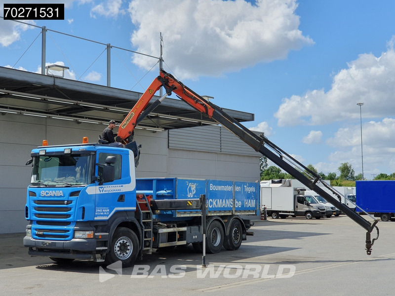 Scania R440 6X2 Palfinger PK16001 Crane Kran Lift+Lenkachse Euro 5 - Xe tải thùng lửng/ Phẳng, Xe cẩu tự hành: hình 5 Scania R440 6X2 Palfinger PK16001 Crane Kran Lift+Lenkachse Euro 5 - Xe tải thùng lửng/ Phẳng, Xe cẩu tự hành: hình 5