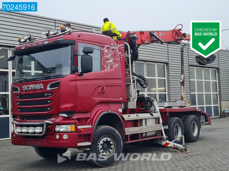 Scania R580 6X4 Jonsered J28505 83 Crane Kran Steel-suspension Retarder - Xe chở gỗ, Xe cẩu tự hành: hình 1 Scania R580 6X4 Jonsered J28505 83 Crane Kran Steel-suspension Retarder - Xe chở gỗ, Xe cẩu tự hành: hình 1