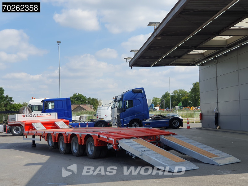 Sơ mi rơ moóc thùng thấp mới Vega STANDARD LOWBED 2 axles Lift + 2xLenkachse Hydraulic Ramps: hình 9