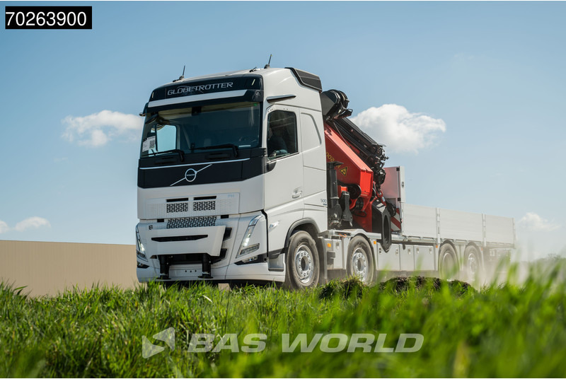 Volvo FH 500 8X2 Palfinger PK110002 SH Crane + Fly-Jib Winch VEB+ Euro 6 - Xe tải thùng lửng/ Phẳng, Xe cẩu tự hành: hình 2 Volvo FH 500 8X2 Palfinger PK110002 SH Crane + Fly-Jib Winch VEB+ Euro 6 - Xe tải thùng lửng/ Phẳng, Xe cẩu tự hành: hình 2