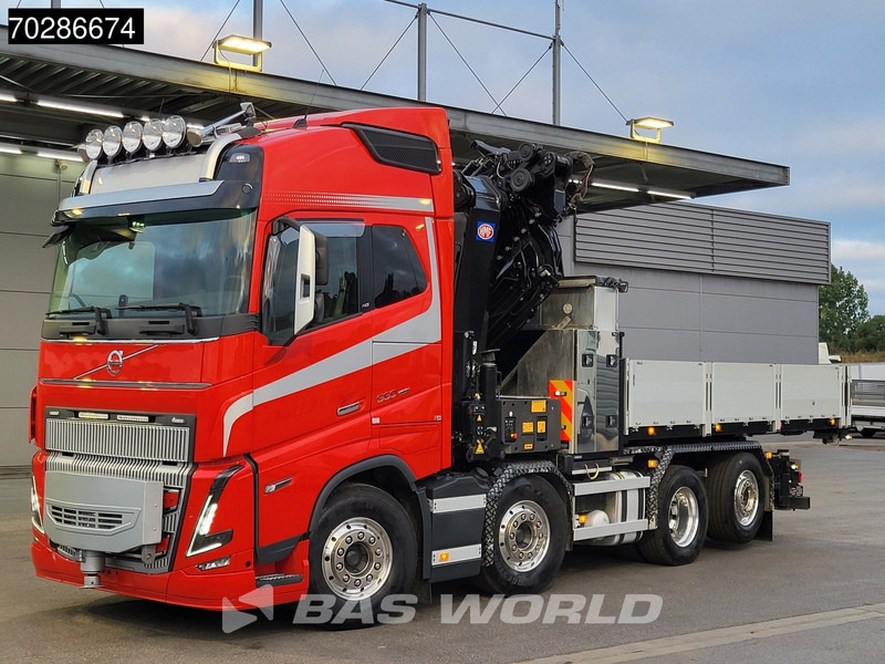 Volvo FH16 650 FH16 8X2 HMF 7020K-RCS Crane + Fly-Jib Lift+Steering-Axle Navi LED ACC Euro 6 - Xe tải thùng lửng/ Phẳng, Xe cẩu tự hành: hình 5 Volvo FH16 650 FH16 8X2 HMF 7020K-RCS Crane + Fly-Jib Lift+Steering-Axle Navi LED ACC Euro 6 - Xe tải thùng lửng/ Phẳng, Xe cẩu tự hành: hình 5