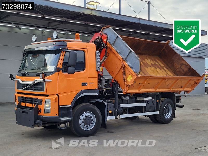 Volvo FM 340 FM 4X4 4x4 Crane Palfinger PK10501 Tipper Big-Axle Full Steel - Xe ben, Xe cẩu tự hành: hình 1 Volvo FM 340 FM 4X4 4x4 Crane Palfinger PK10501 Tipper Big-Axle Full Steel - Xe ben, Xe cẩu tự hành: hình 1