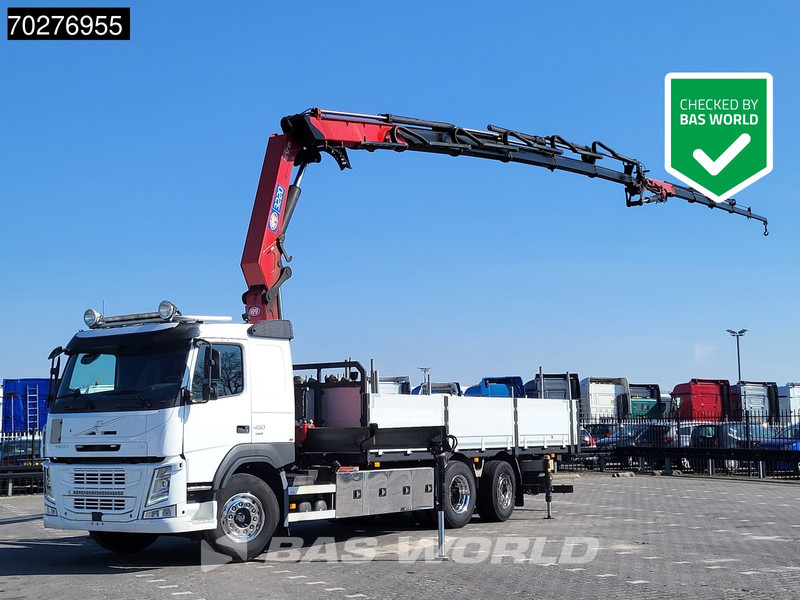 Volvo FM 450 6X2 HMF 3220 Crane Kran Lift-Lenkachse VEB+ Euro 6 - Xe tải thùng lửng/ Phẳng, Xe cẩu tự hành: hình 1 Volvo FM 450 6X2 HMF 3220 Crane Kran Lift-Lenkachse VEB+ Euro 6 - Xe tải thùng lửng/ Phẳng, Xe cẩu tự hành: hình 1