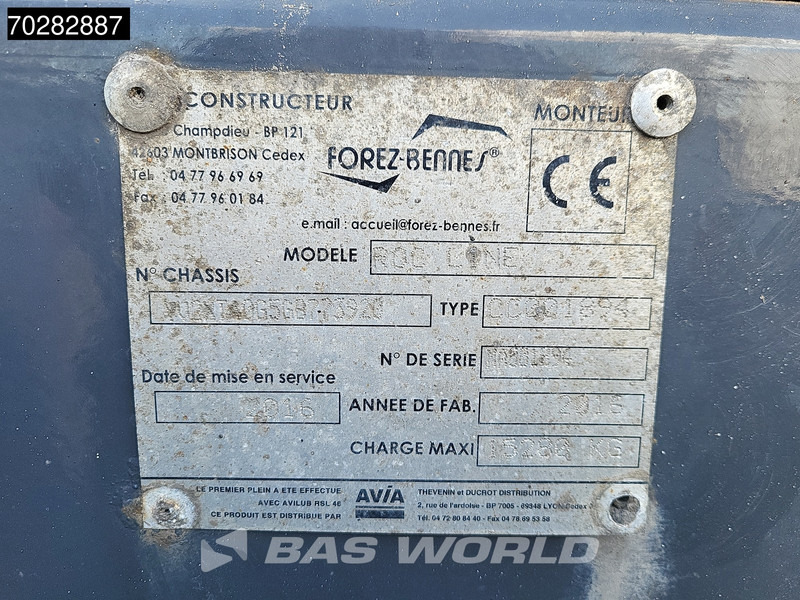 Xe ben Volvo FMX 500 8X4 16m3 Forez-Bennes tipper Retarder Big-Axle Euro 6: hình 18