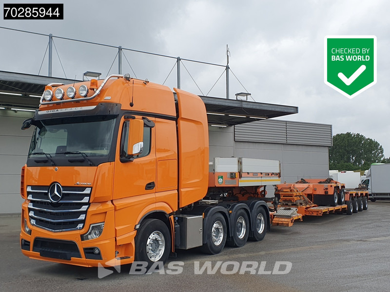 Mercedes-Benz Actros 8X4 180T GigaSpace Retarder Hydrauliek BigAxle Alcoa´s // Lowbed Trailer / 6 Axles / Hydraulic Pendle Axles / Extendable - Xe đầu kéo: hình 1 Mercedes-Benz Actros 8X4 180T GigaSpace Retarder Hydrauliek BigAxle Alcoa´s // Lowbed Trailer / 6 Axles / Hydraulic Pendle Axles / Extendable - Xe đầu kéo: hình 1