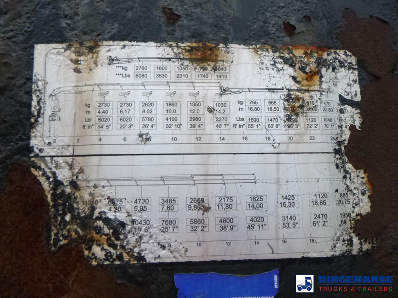 Xe cẩu tự hành DAF CF 85.410 8x2 Hyva container hook + crane: hình 12