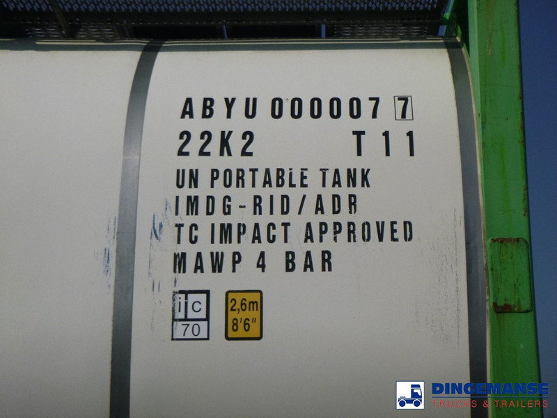 Bồn chứa Danteco Food tank container inox 20 ft / 25 m3 / 1 comp: hình 6