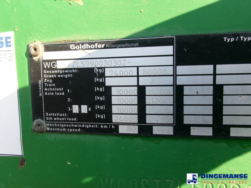 Sơ mi rơ moóc thùng thấp Goldhofer 5-axle semi-lowbed trailer 80 t ext.: hình 16