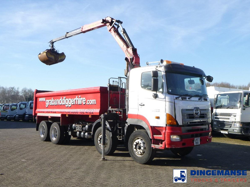 Hino FY1EUKA 8x4 tipper RHD + Palfinger E120L + grapple - Xe cẩu tự hành: hình 5 Hino FY1EUKA 8x4 tipper RHD + Palfinger E120L + grapple - Xe cẩu tự hành: hình 5