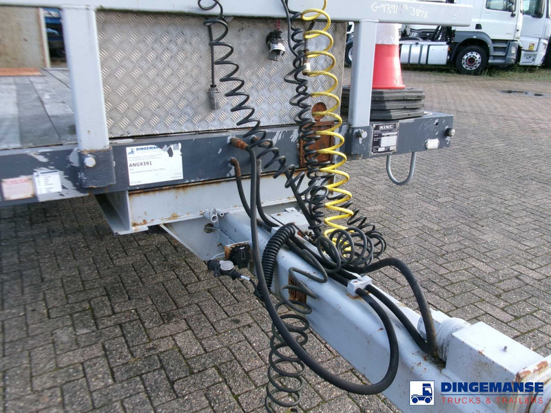 Rơ moóc thùng lửng/ Phẳng KING 2-axle platform drawbar trailer 14t + ramps: hình 12