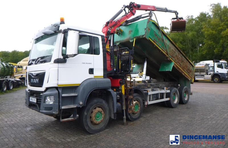 MAN TGS 35.400 8X4 RHD tipper + Palfinger Epsilon M125L - Xe cẩu tự hành: hình 1 MAN TGS 35.400 8X4 RHD tipper + Palfinger Epsilon M125L - Xe cẩu tự hành: hình 1