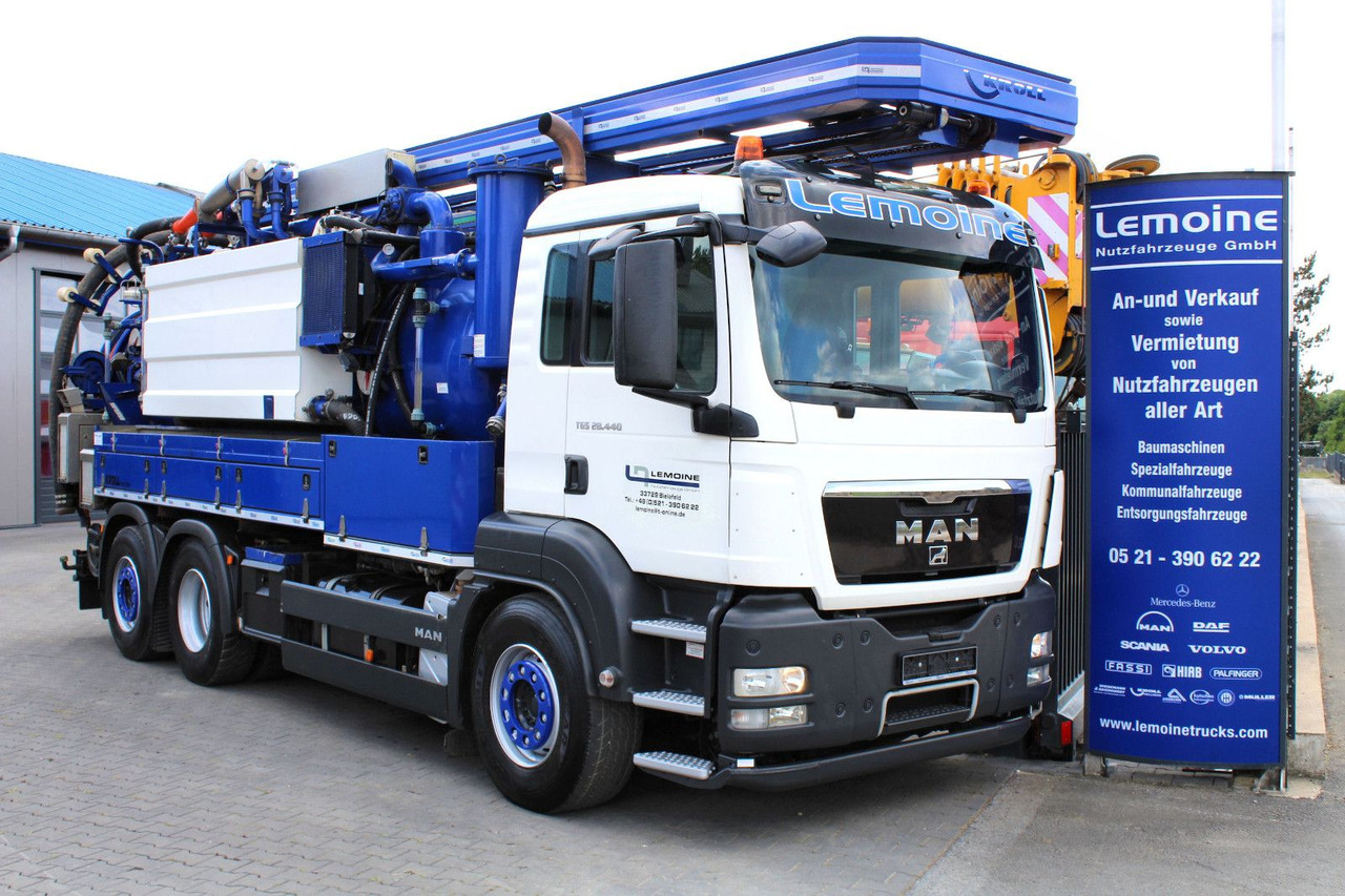 MAN TGS 28.440 6x2 Kroll 14,5m³ W-Rückgewinner KOMBI - Xe tải chân không: hình 1 MAN TGS 28.440 6x2 Kroll 14,5m³ W-Rückgewinner KOMBI - Xe tải chân không: hình 1