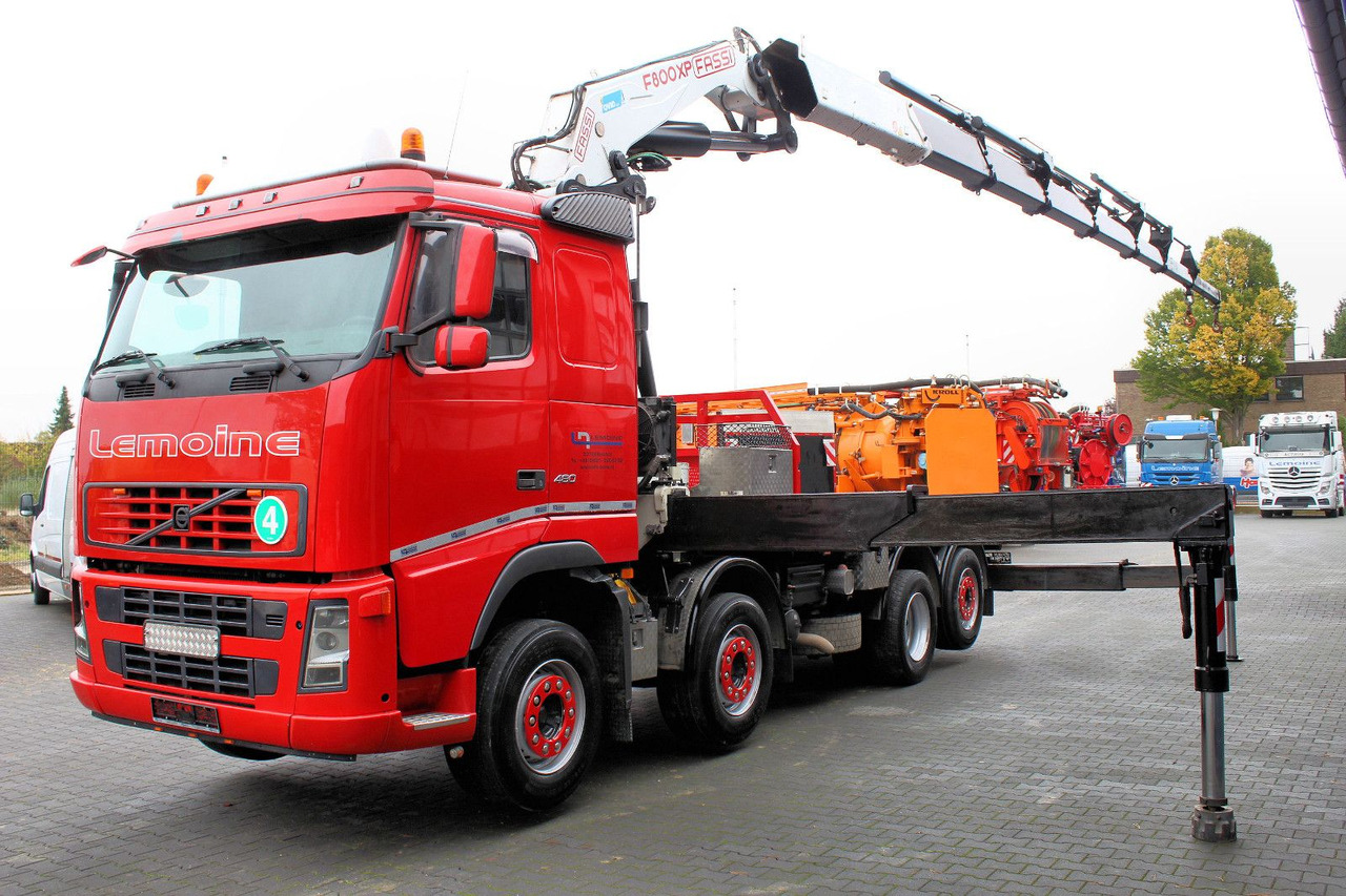 Volvo FM 480 8x2 Pritsche + FASSI F800XP Kran 6x - Xe tải thùng lửng/ Phẳng, Xe cẩu tự hành: hình 3 Volvo FM 480 8x2 Pritsche + FASSI F800XP Kran 6x - Xe tải thùng lửng/ Phẳng, Xe cẩu tự hành: hình 3