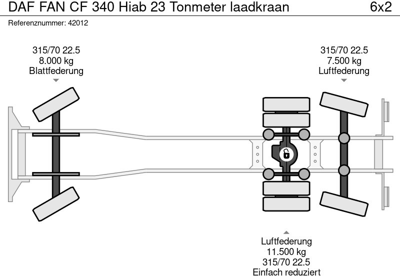 Xe tải chở rác DAF FAN CF 340 Hiab 23 Tonmeter laadkraan: hình 15