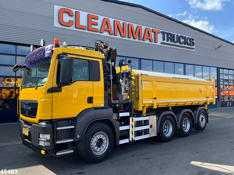 MAN TGS 35.400 8x4 Manual HMF 16 Tm Z-kraan - Xe ben, Xe cẩu tự hành: hình 4 MAN TGS 35.400 8x4 Manual HMF 16 Tm Z-kraan - Xe ben, Xe cẩu tự hành: hình 4