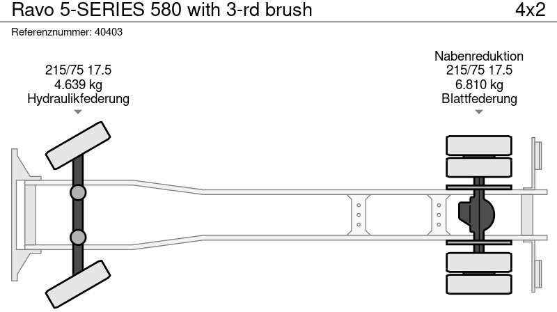 Xe quét đường Ravo 5-SERIES 580 with 3-rd brush: hình 14