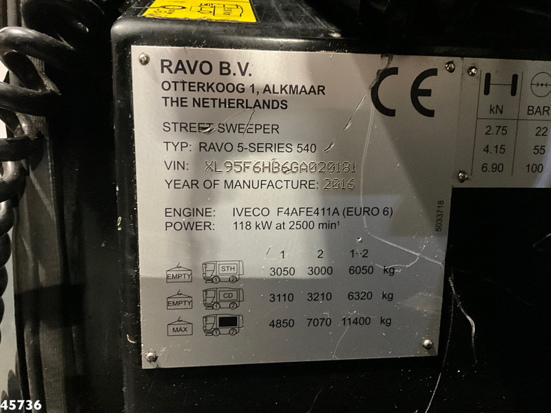 Xe quét đường Ravo 540 Euro 6 with new 3-rd brush!: hình 17