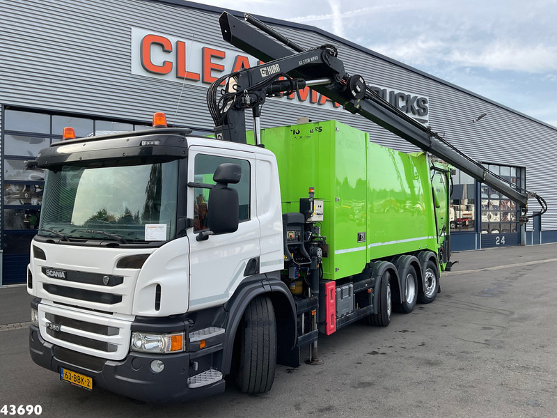 Scania P 360 Faun 18m³ + Hiab crane + Underground Container Washing Installation - Xe tải chở rác: hình 1 Scania P 360 Faun 18m³ + Hiab crane + Underground Container Washing Installation - Xe tải chở rác: hình 1
